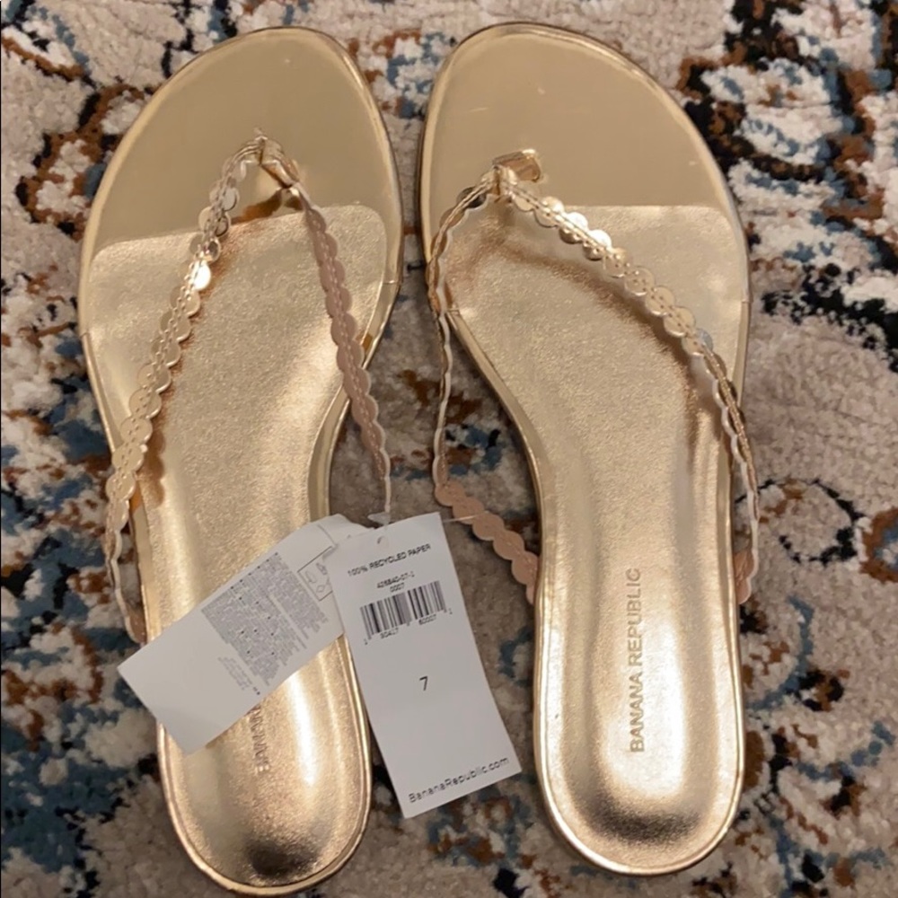 Gold sandals